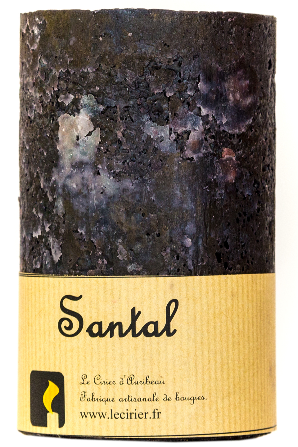 Santal Bougie artisanale parfumée carre senteur-3